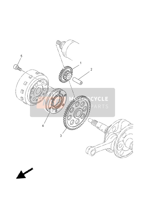 Yamaha YP400RA 2015 ANLASSER 2 für ein 2015 Yamaha YP400RA